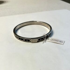 Coach Black and Silver Women's Bracelet